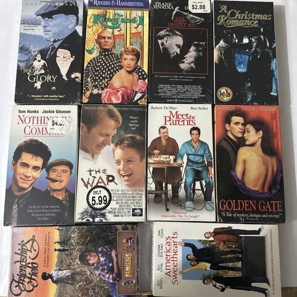VHS Lot 10 New & Sealed. Tom Hanks Ben Stiller Robert DeNiro Robert Duvall 10VHS - Picture 1 of 16